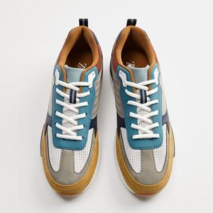 Zara Retro Multicolor Contrast Sneakers